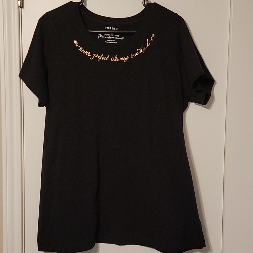 Torrid black tee size 2 or 18 20